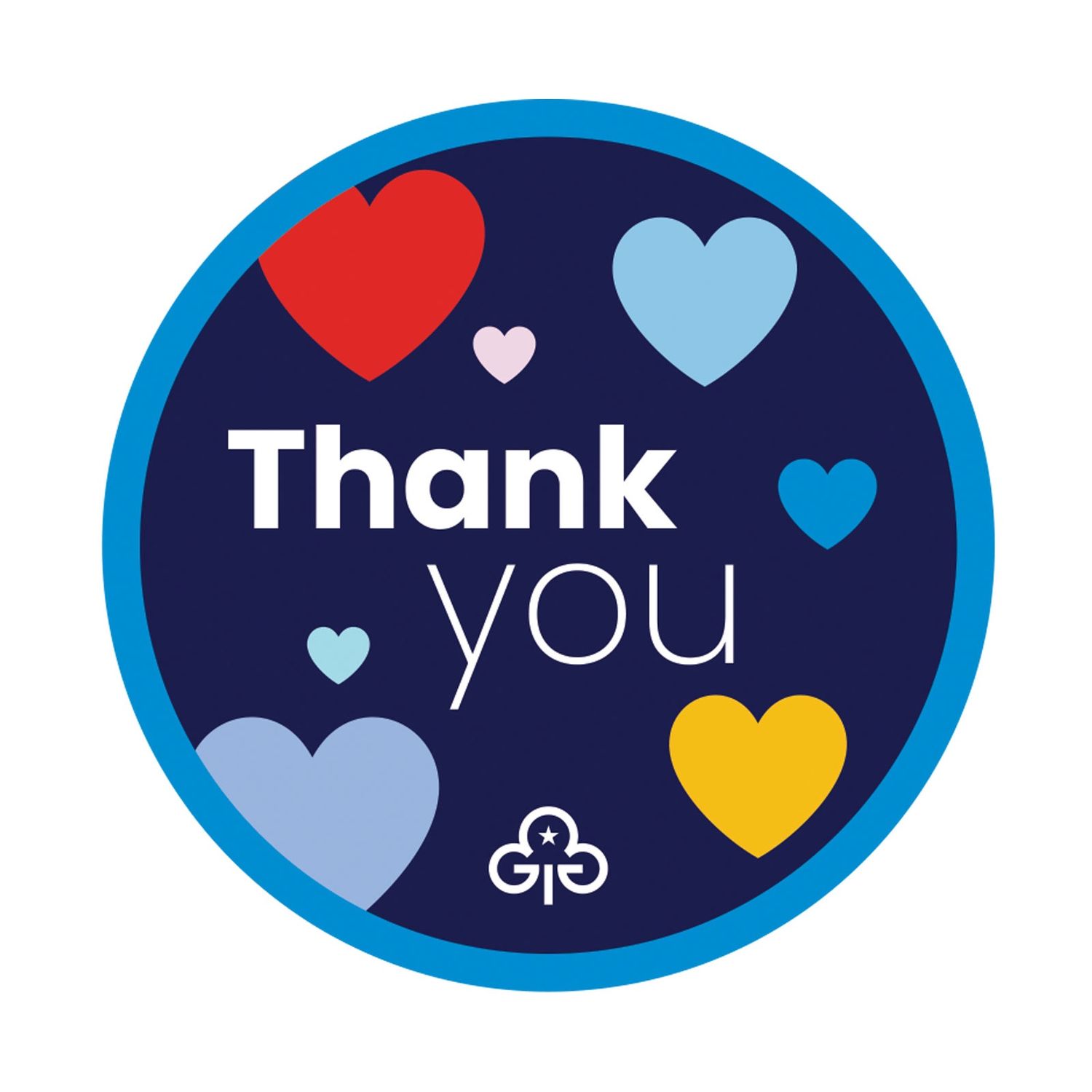Girlguiding thank you woven badge