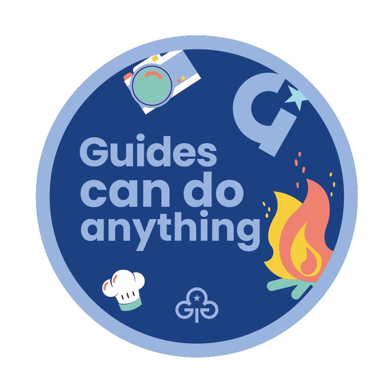 Guides can do anything woven badge