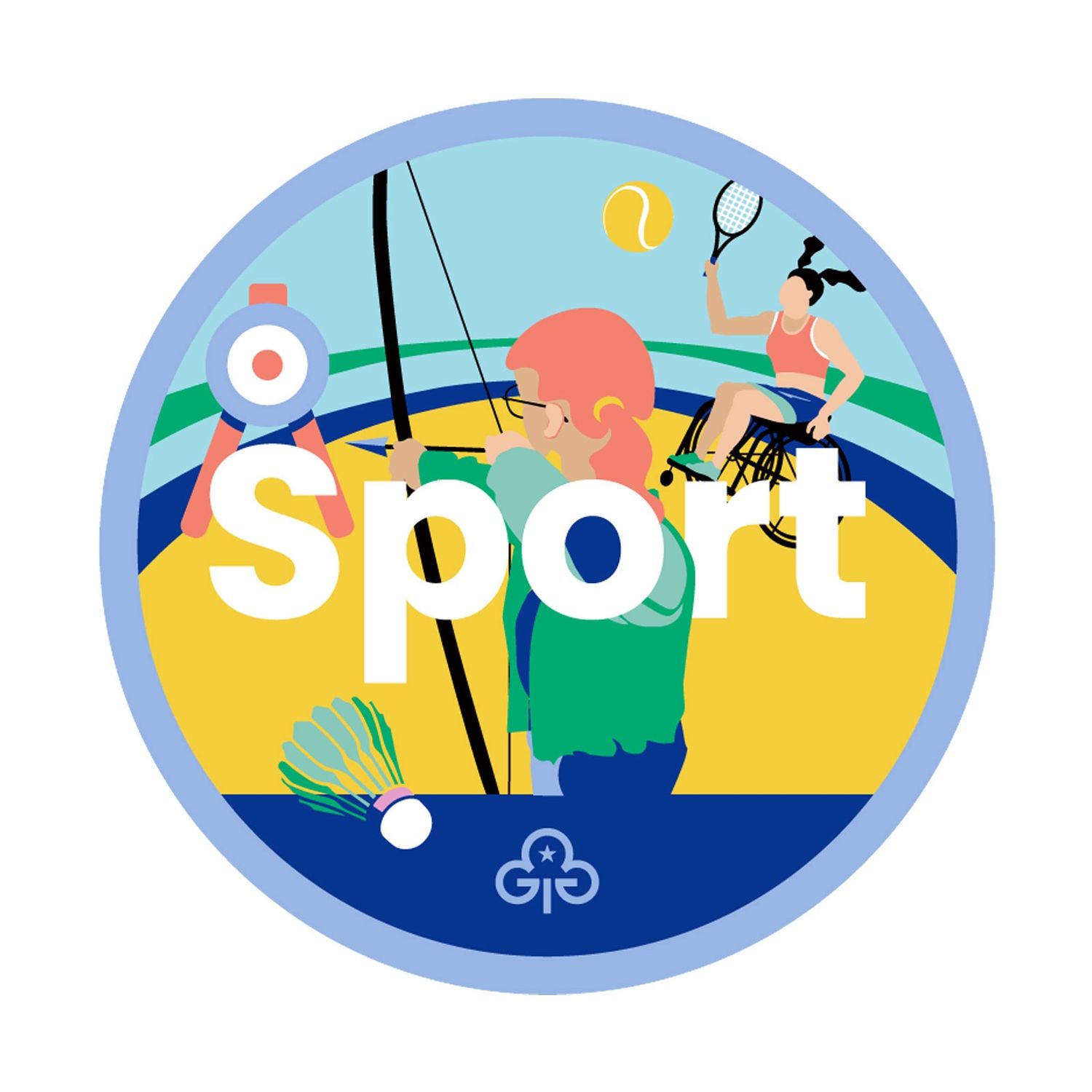 Guides sport adventure woven badge