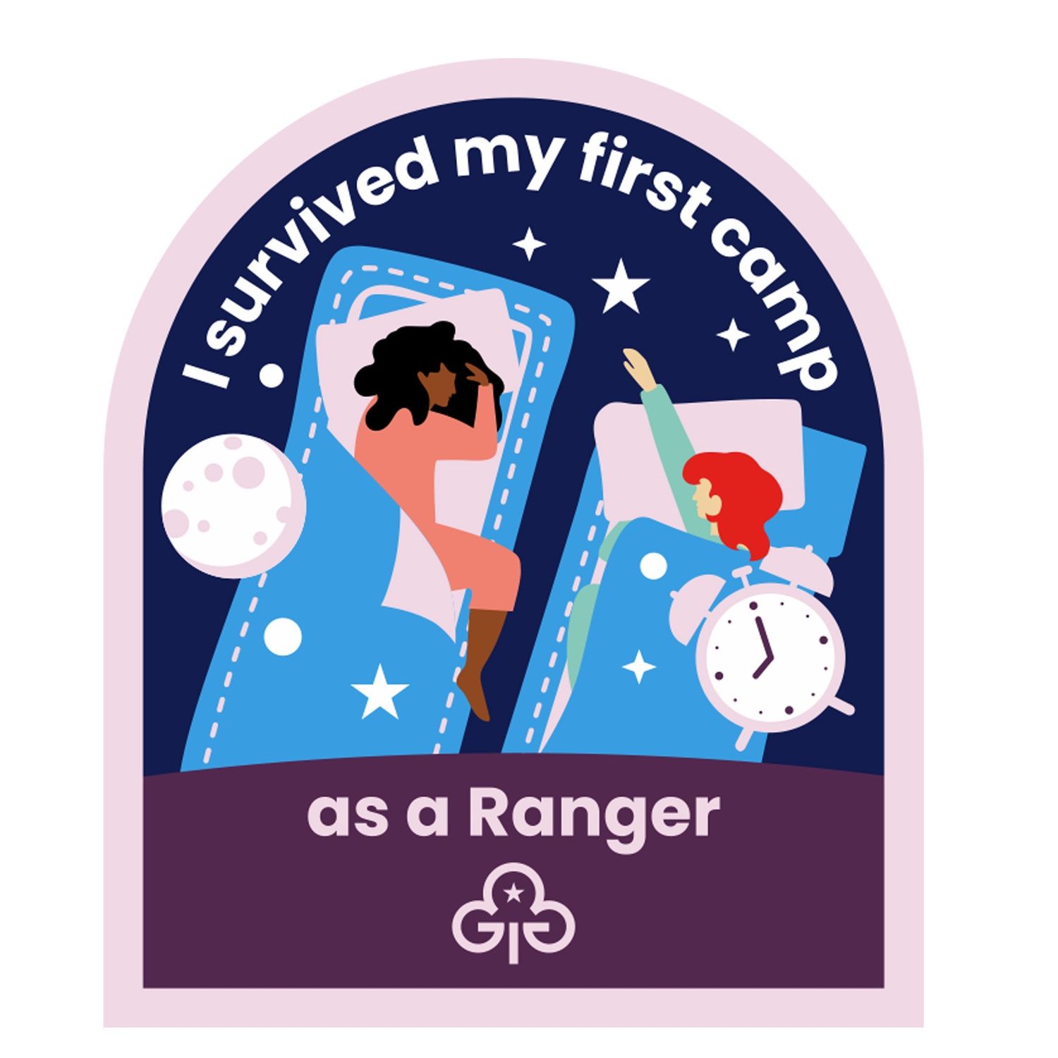 I survived my first camp as a Ranger woven badge