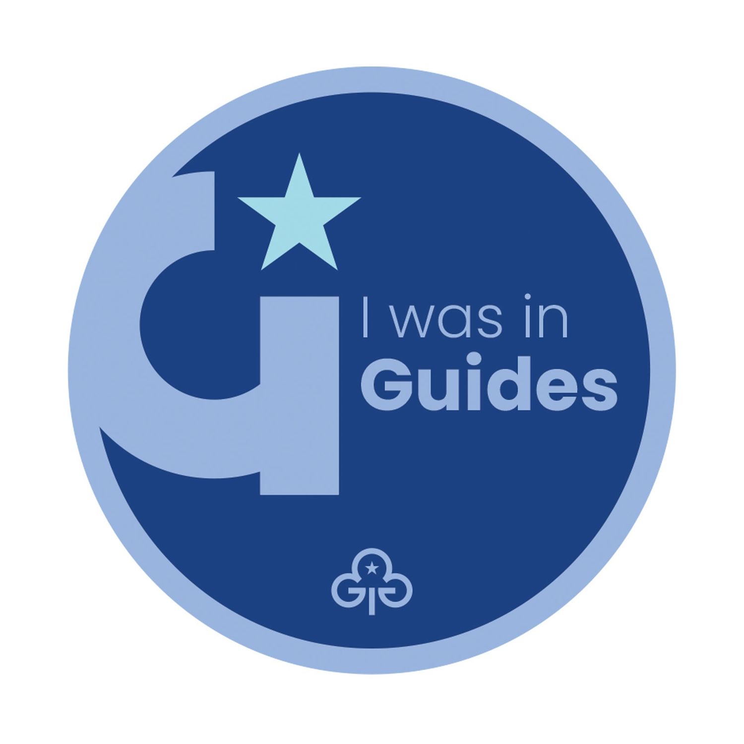 I was in Guides woven badge