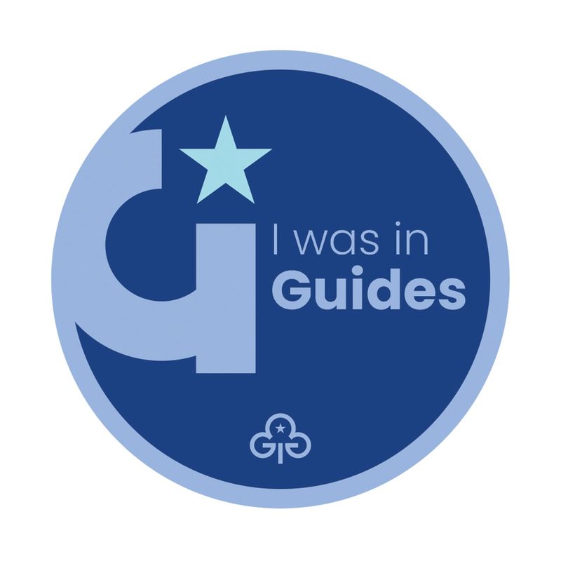 I was in Guides woven badge