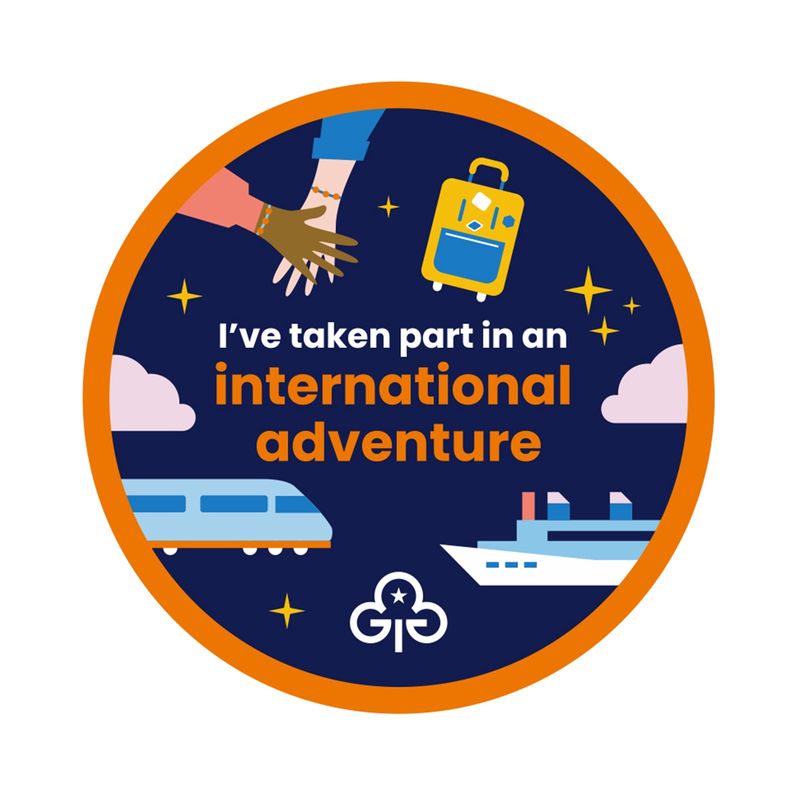 I&#39;ve taken part in an international adventure woven badge