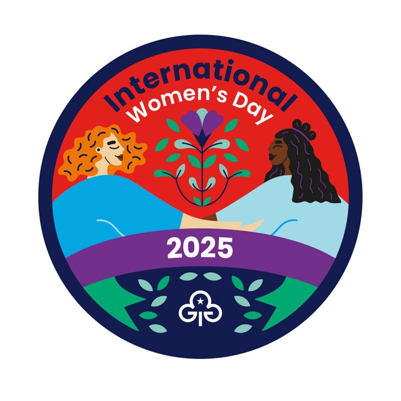 International womens day 2025 woven badge