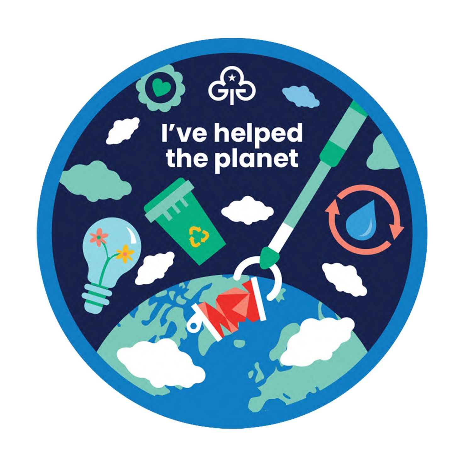 I&#39;ve helped the planet woven badge