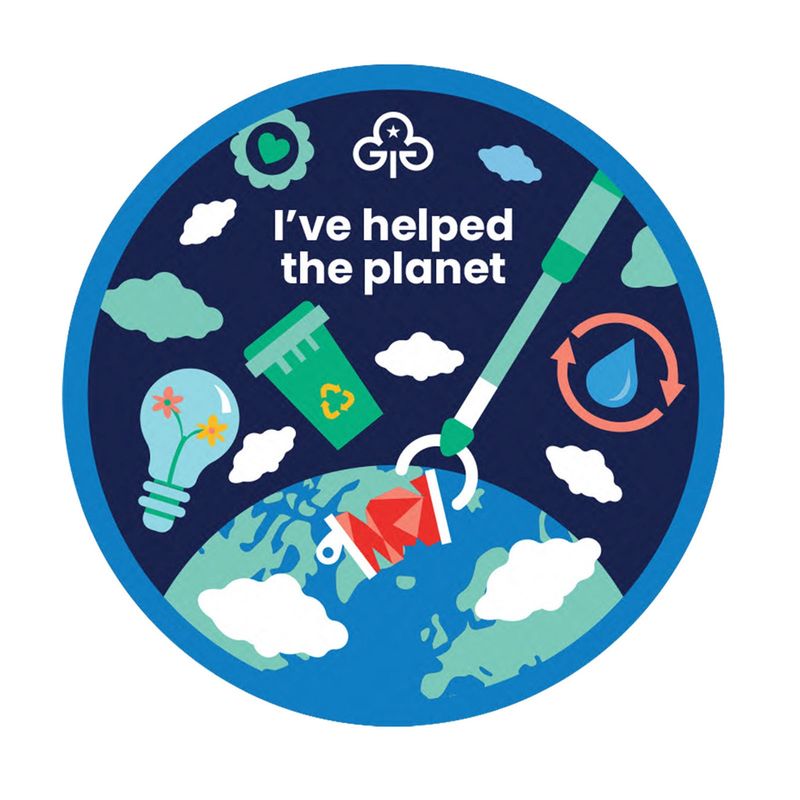 I&#39;ve helped the planet woven badge