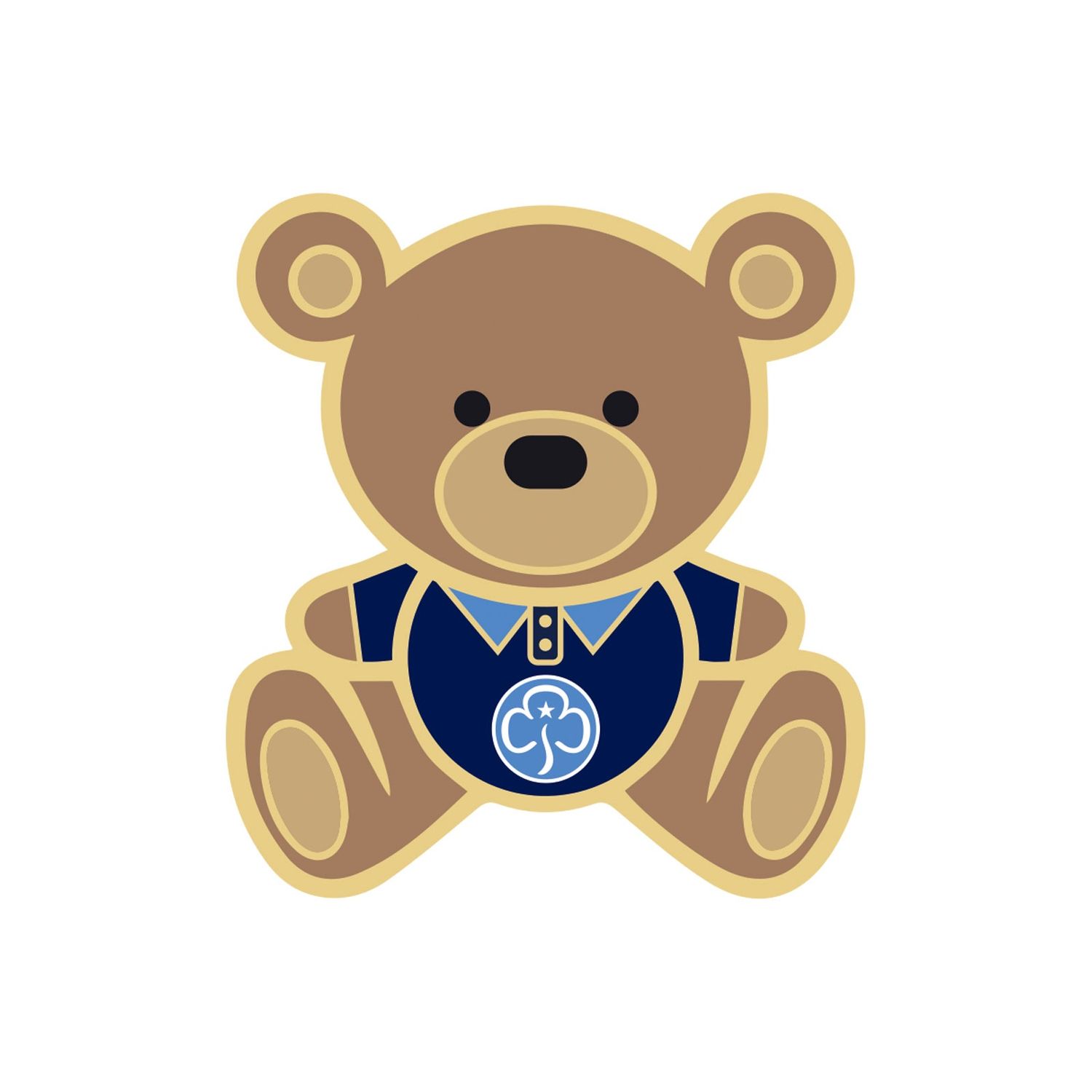 Leaders teddy pin badge
