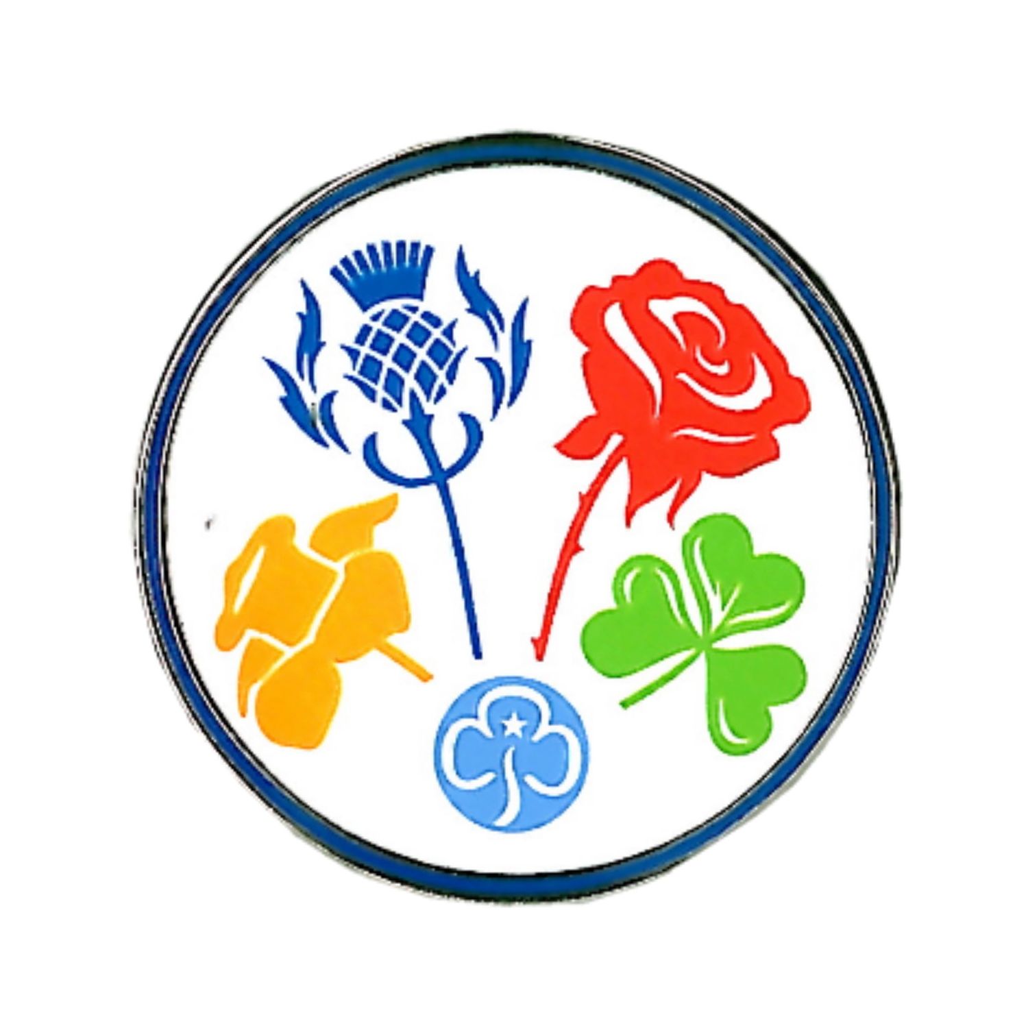Friendship metal badge (old trefoil)