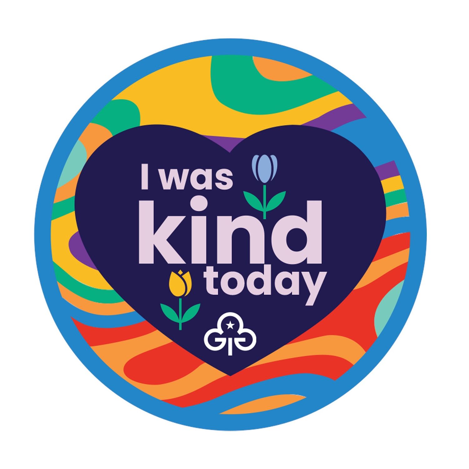 I was kind today woven badge
