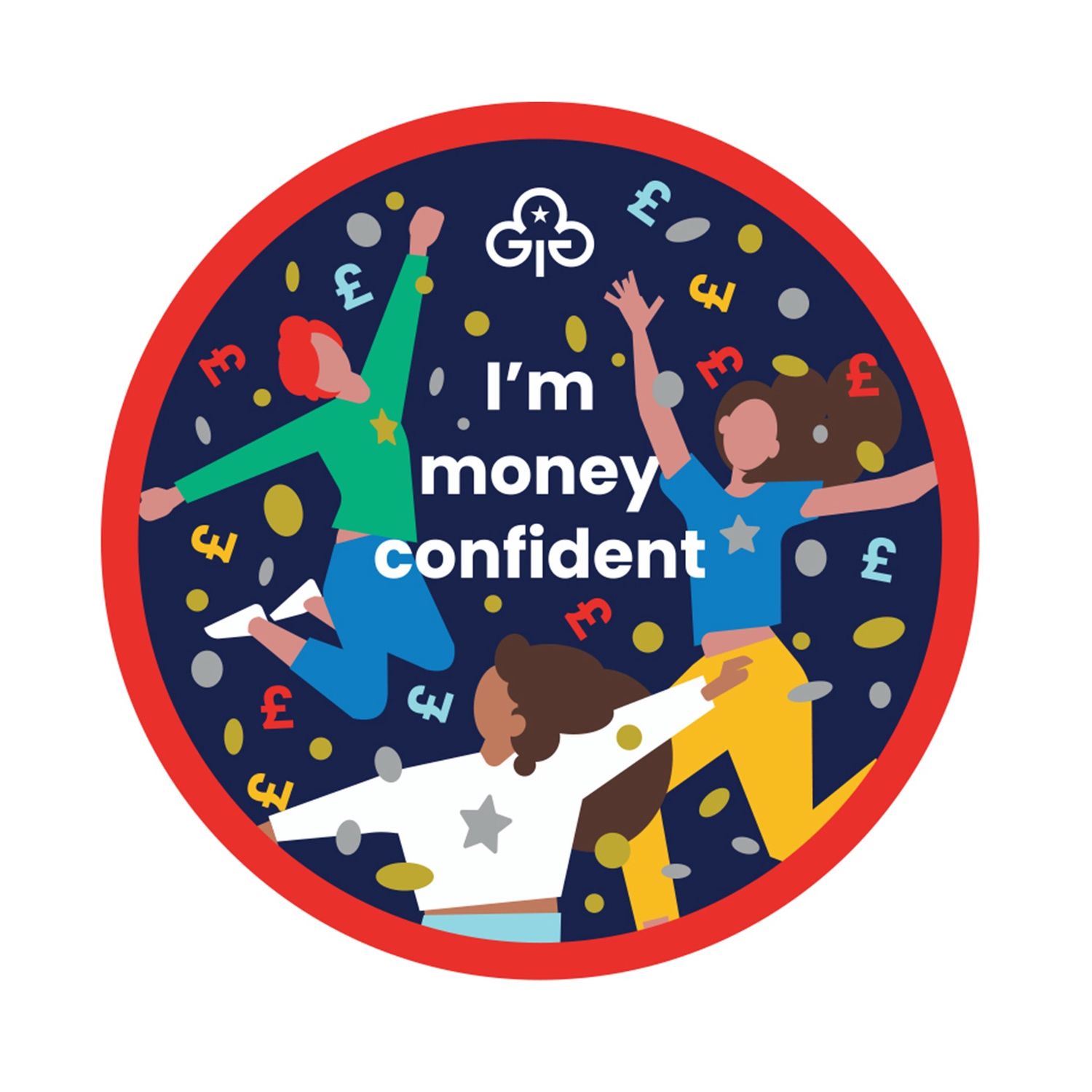 Money skills - I&#39;m money confident woven badge