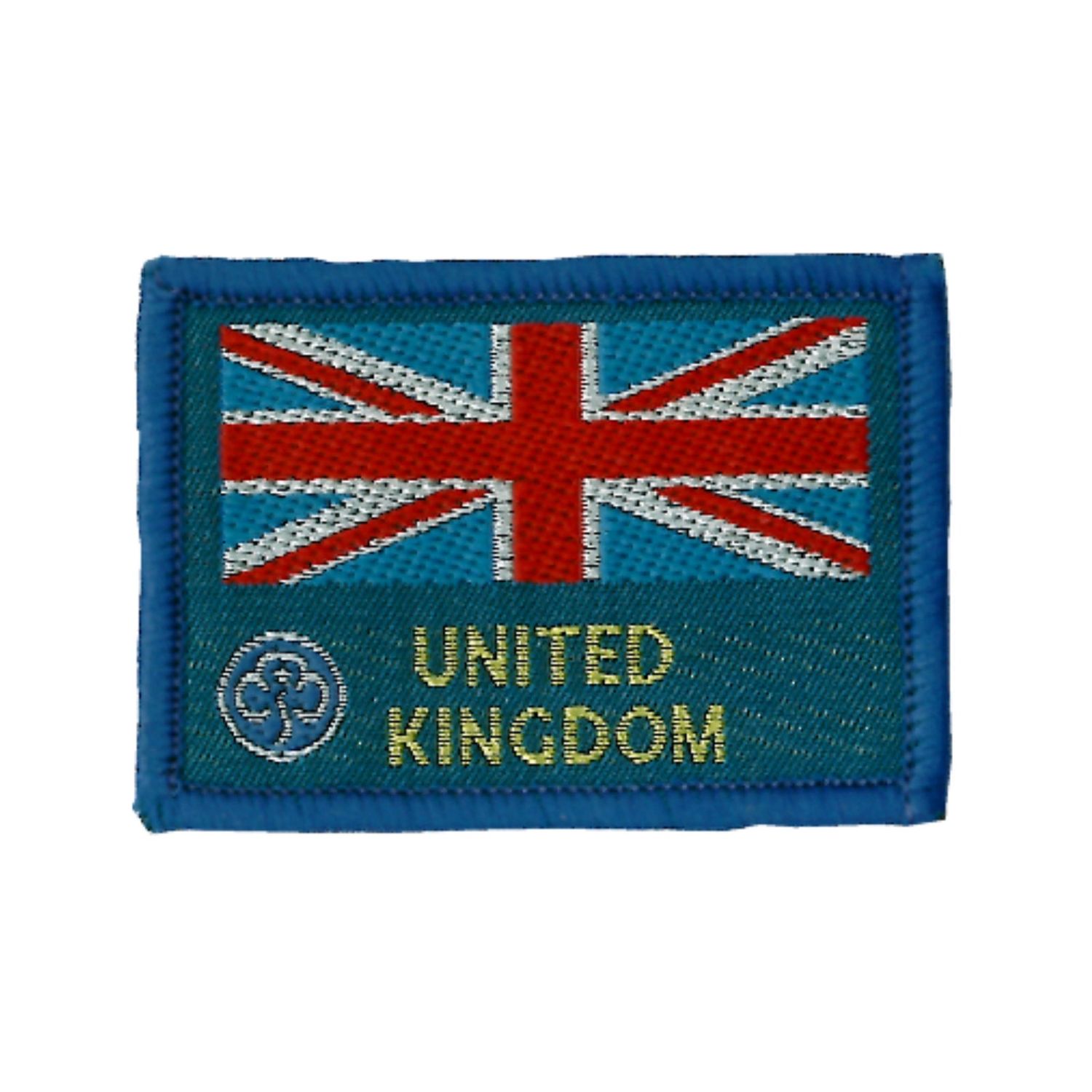 Union flag emblem woven badge (old trefoil)