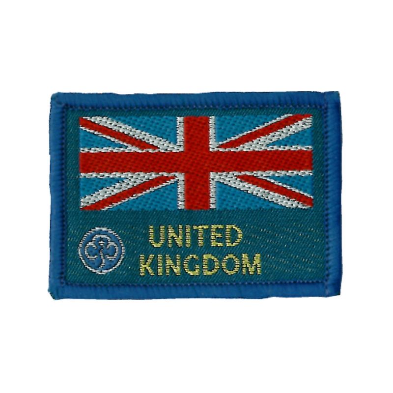 Union flag emblem woven badge (old trefoil)