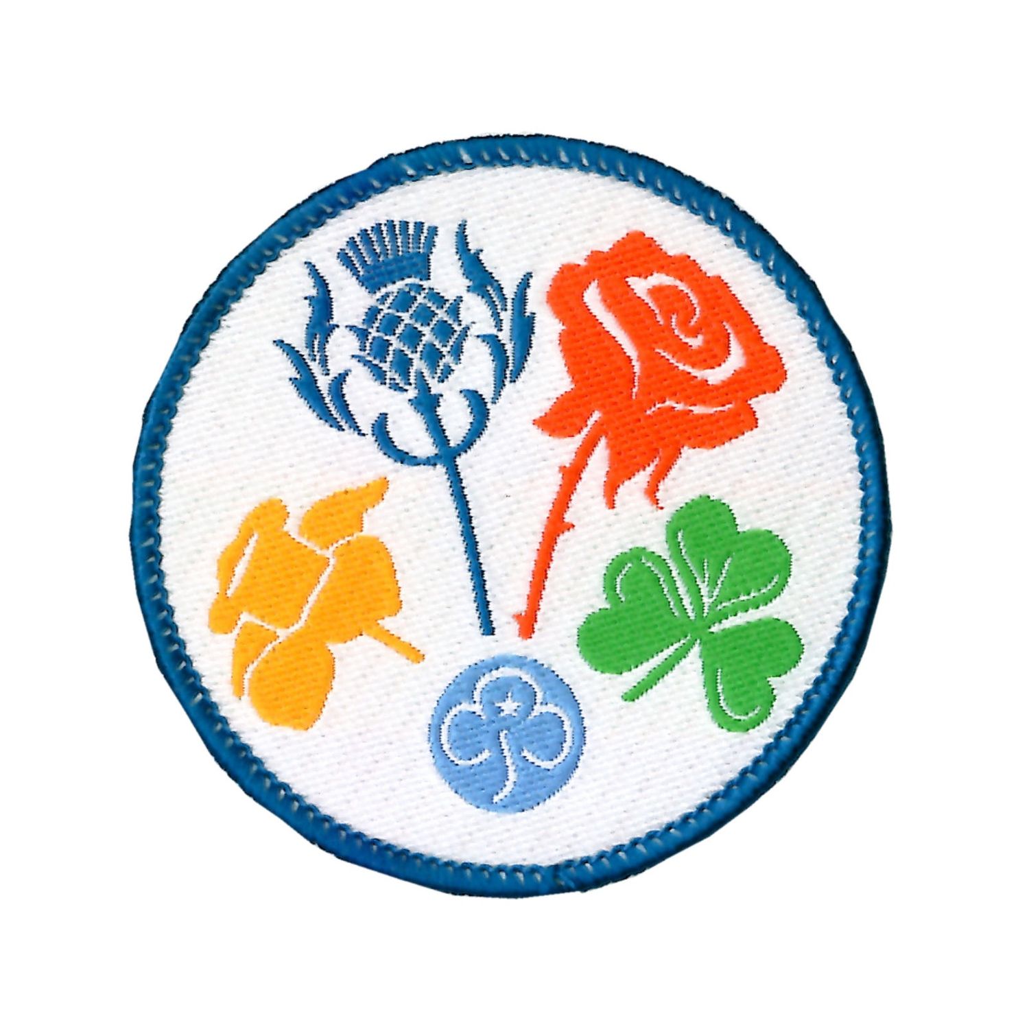 Friendship woven badge (old trefoil)