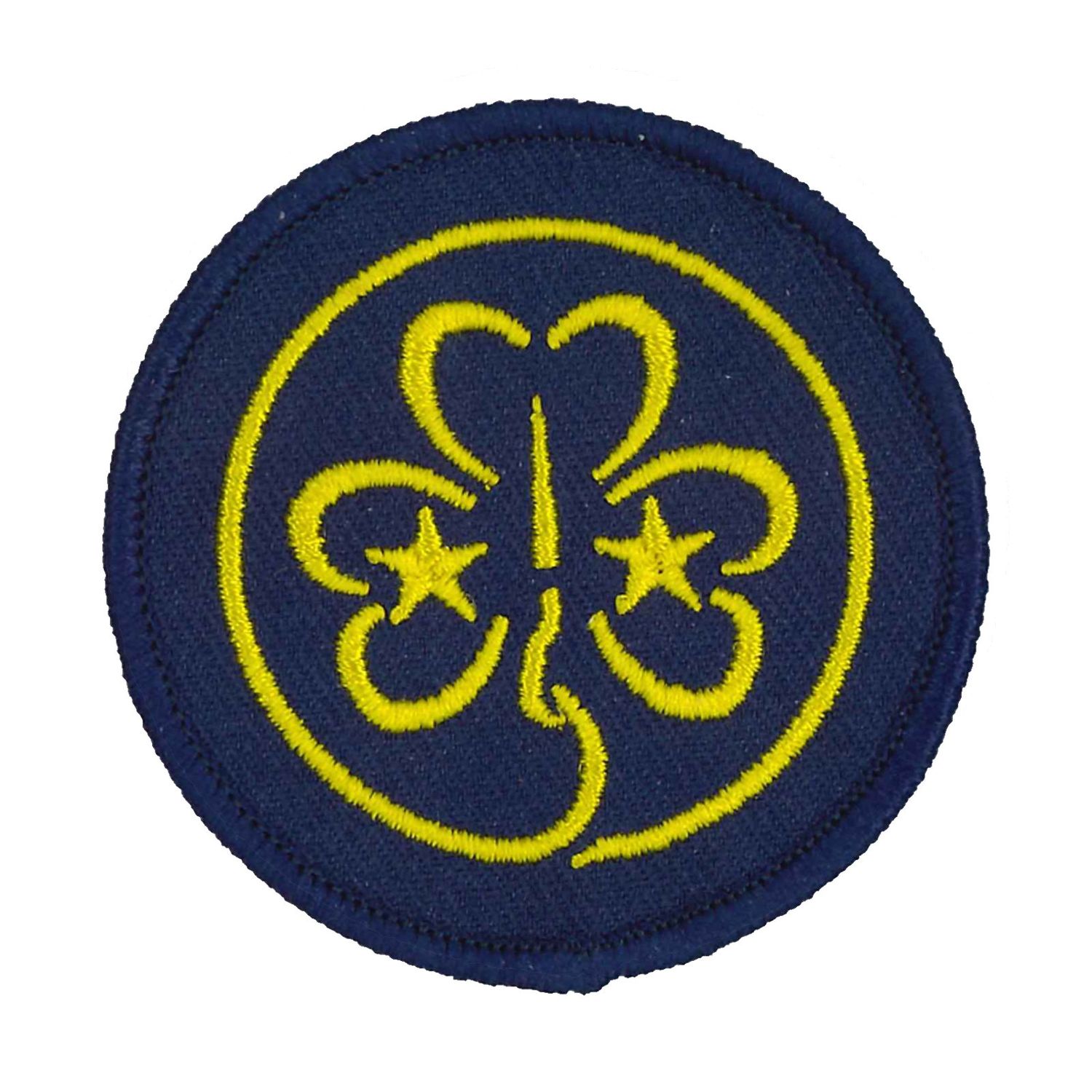 World embroidered badge (old trefoil)