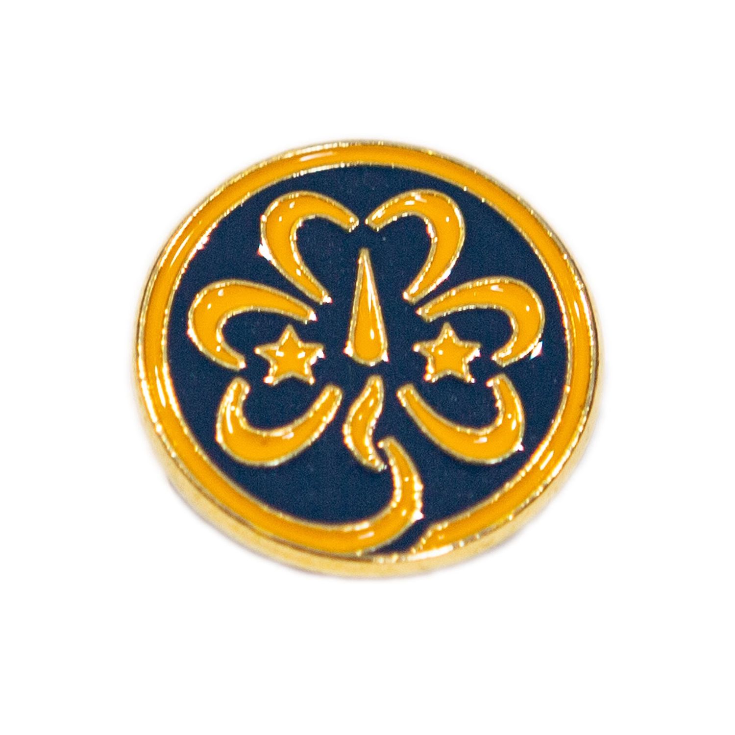 World metal badge (old trefoil)