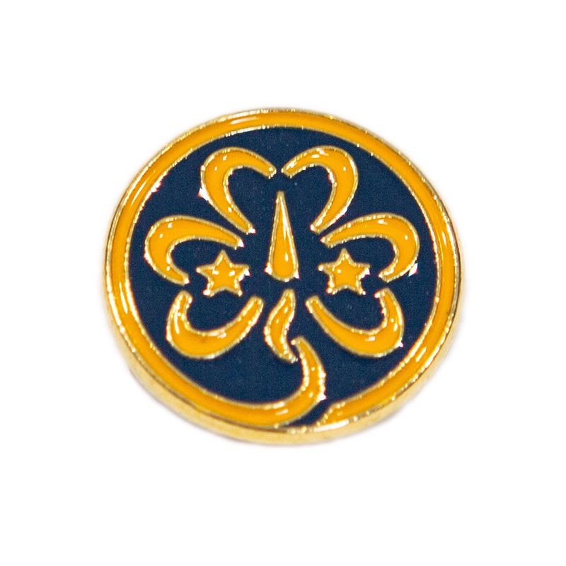 World metal badge (old trefoil)