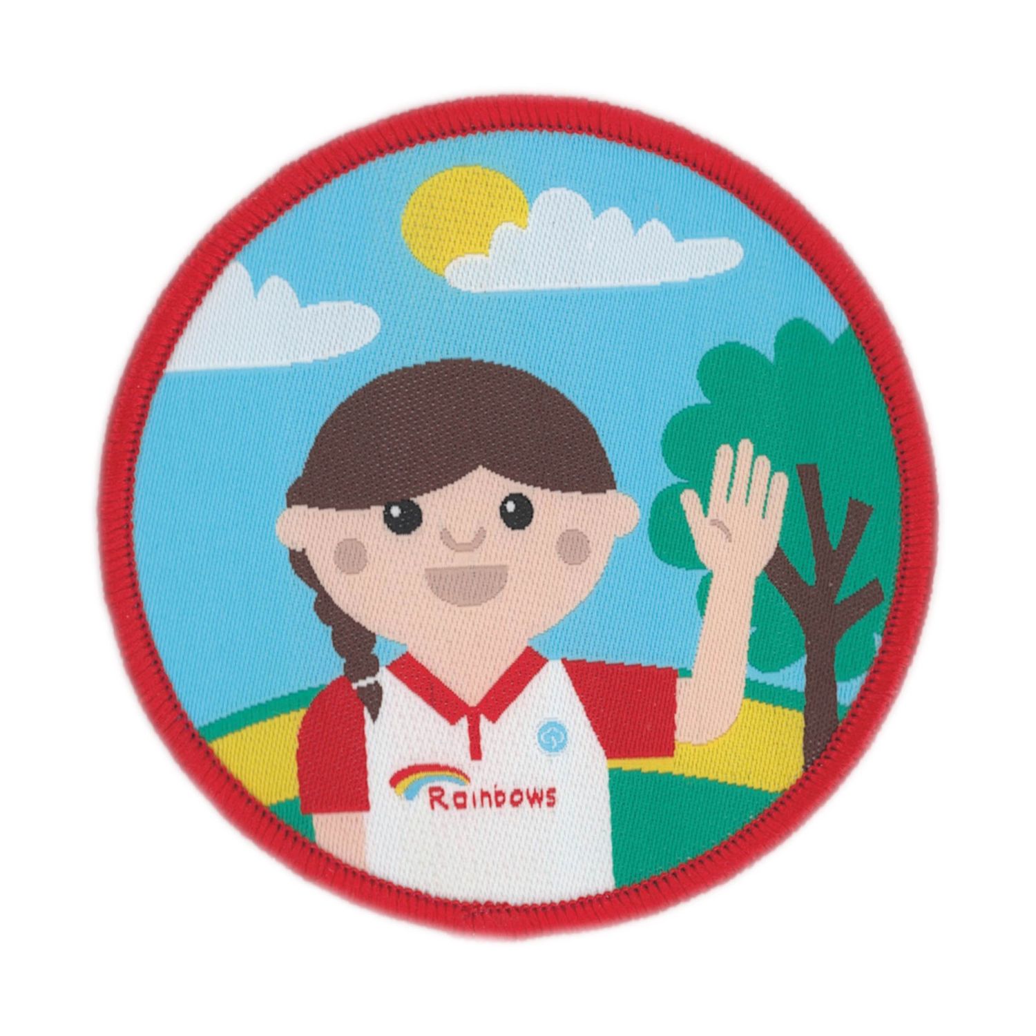 Olivia woven badge (old trefoil)