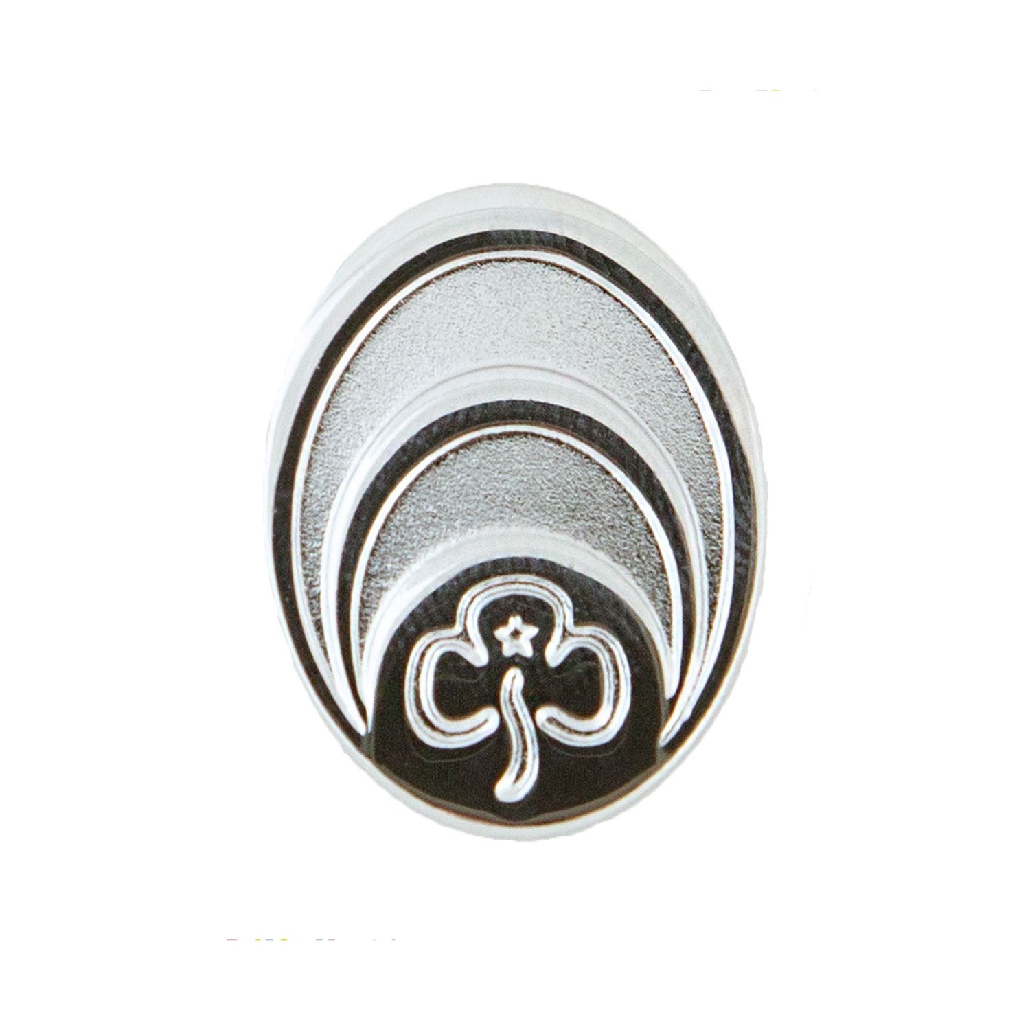 District/division commissioner metal silver badge