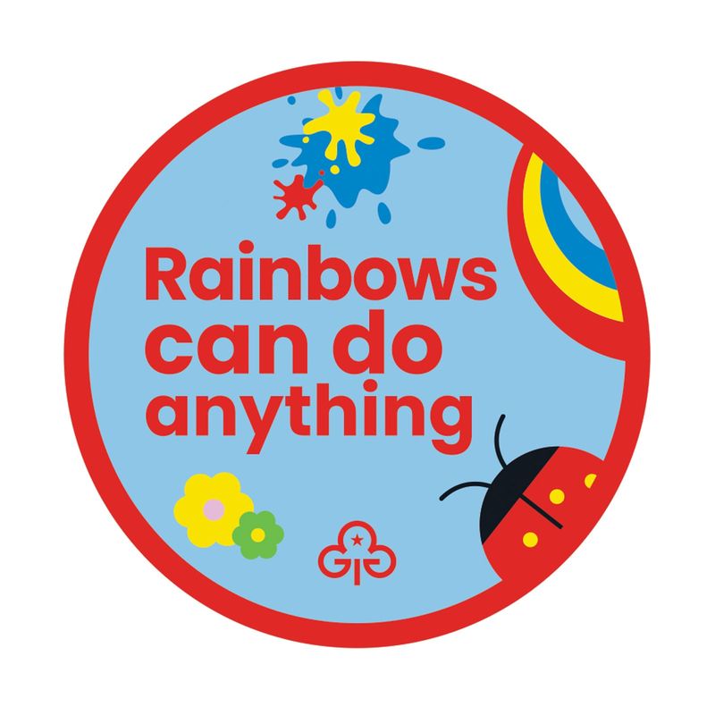 Rainbows can do anything woven badge