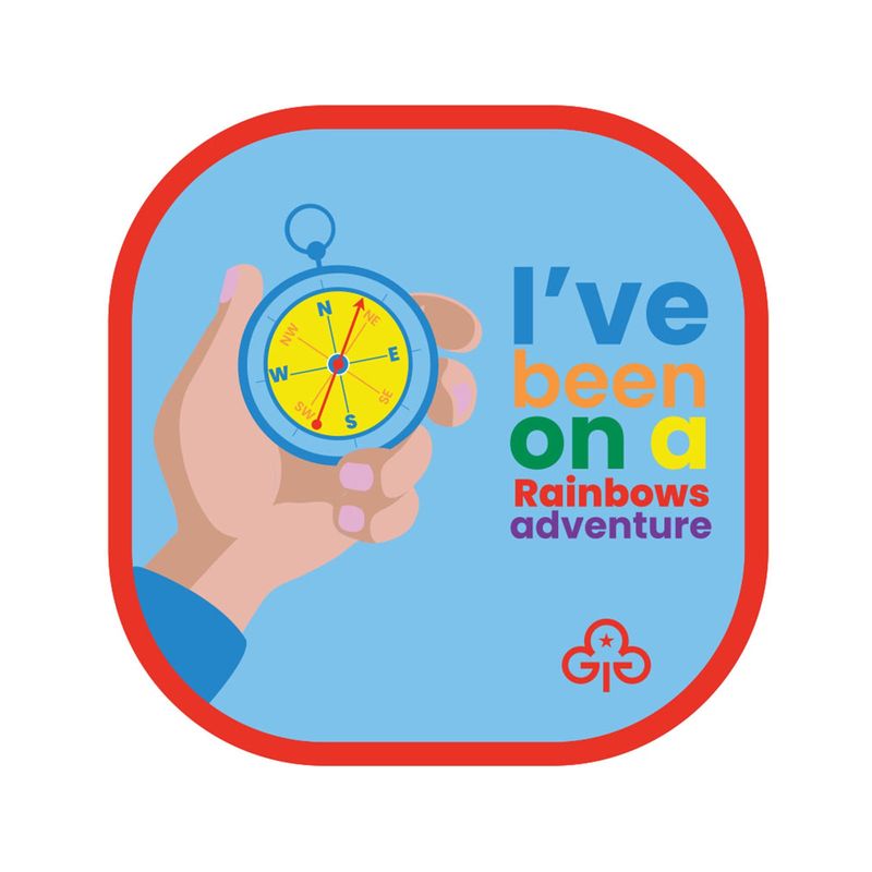 Rainbows I&#39;ve been on an adventure woven badge