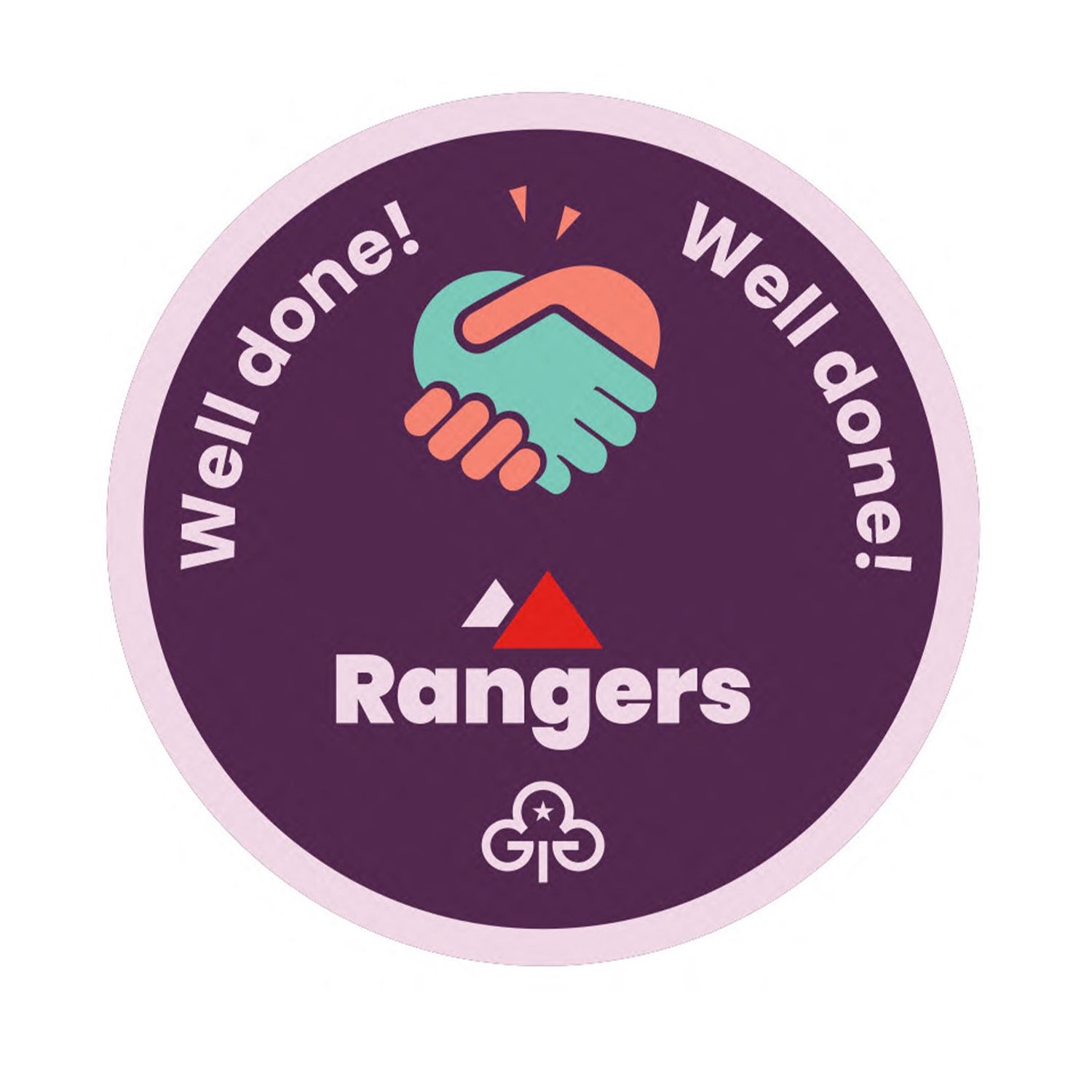 Well done Rangers woven badge