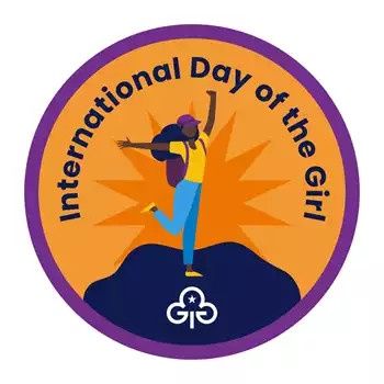 International day of the girl woven badge