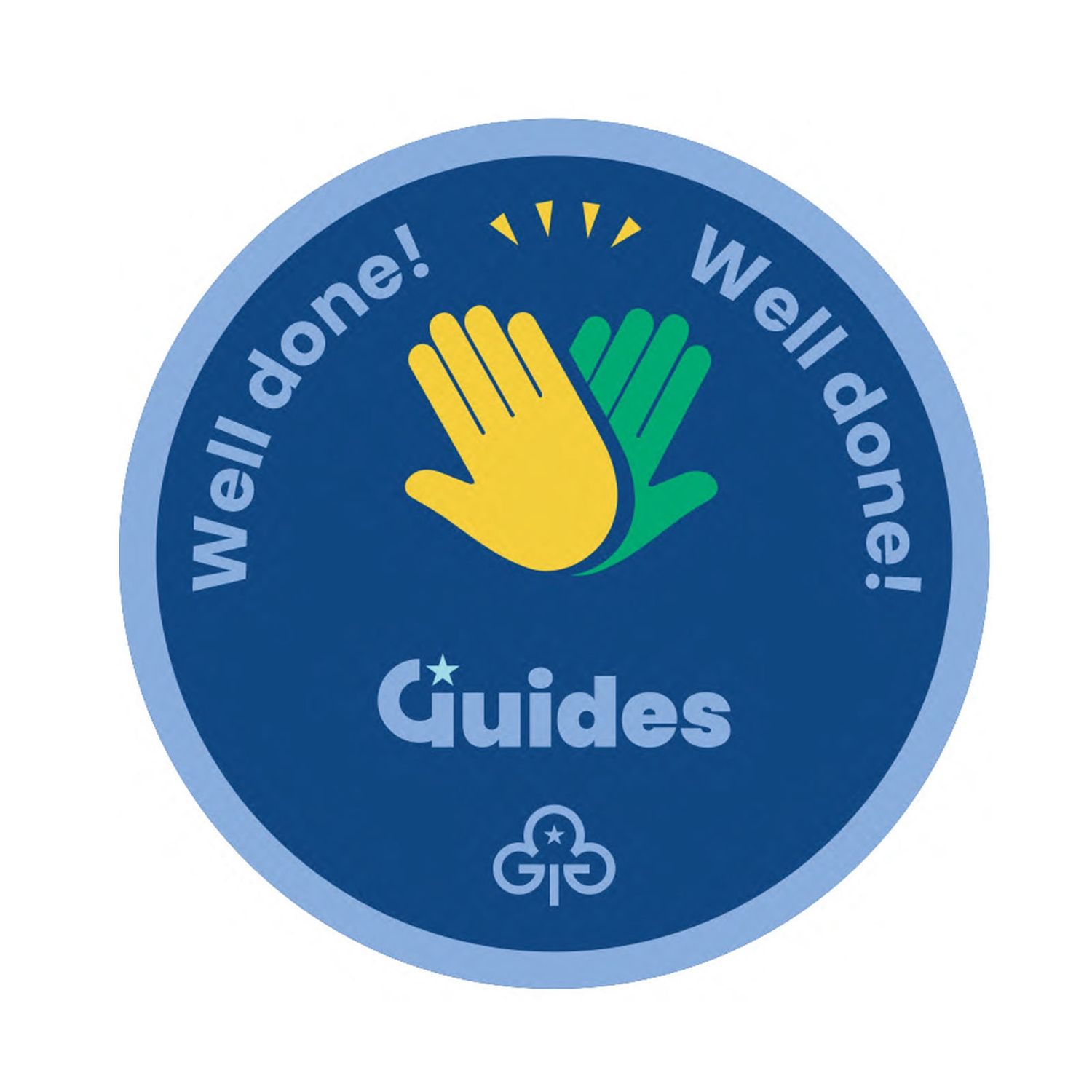 Well done Guides woven badge