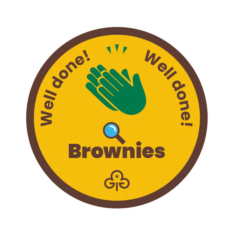Well done Brownies woven badge
