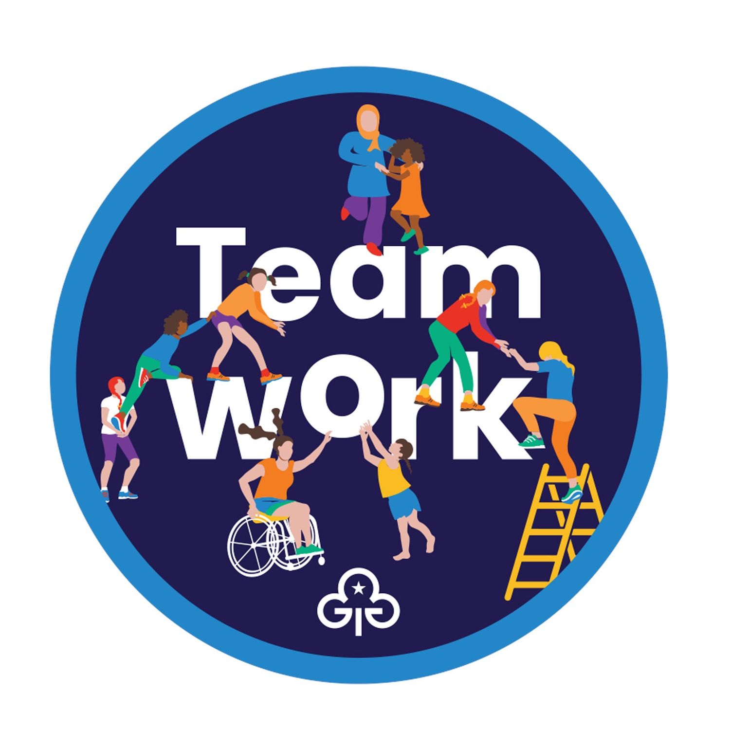 Teamwork woven badge