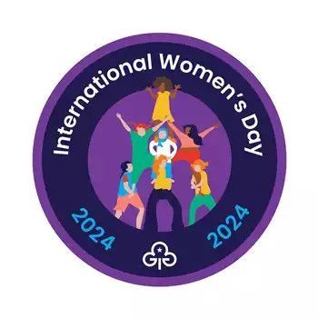 International womens day 2024 woven badge