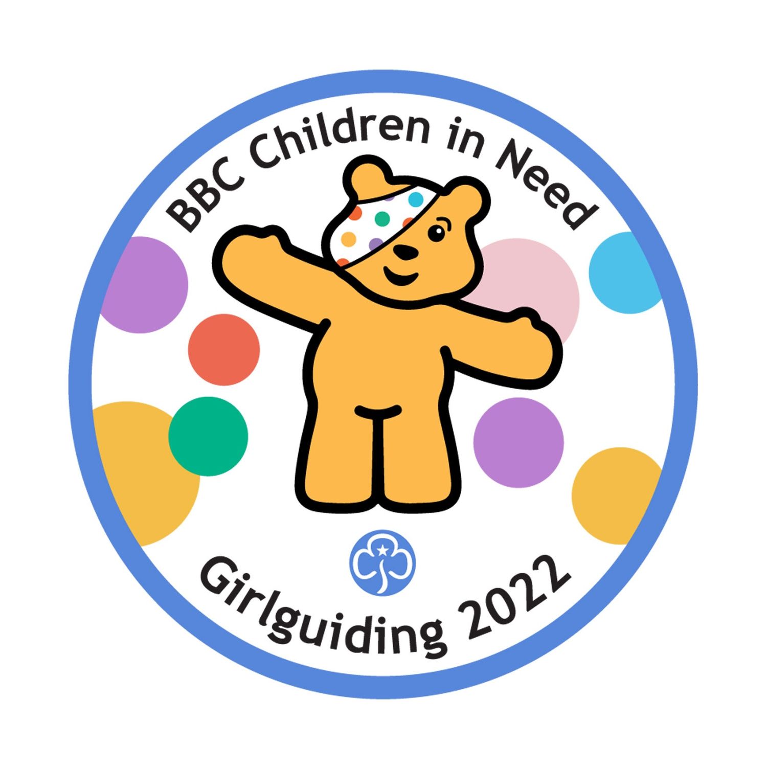 BBC children in need 2022 woven badge (old trefoil)
