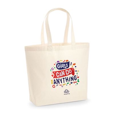 Natural girls can do anything cotton tote bag