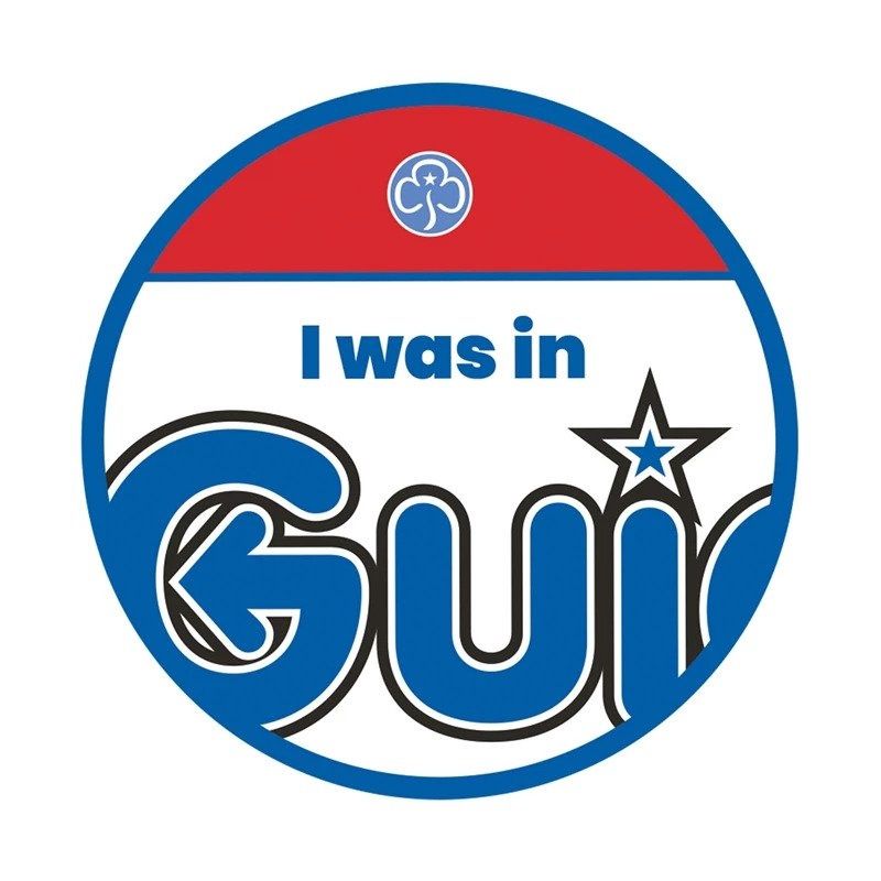 I was in Guides woven badge (old trefoil)