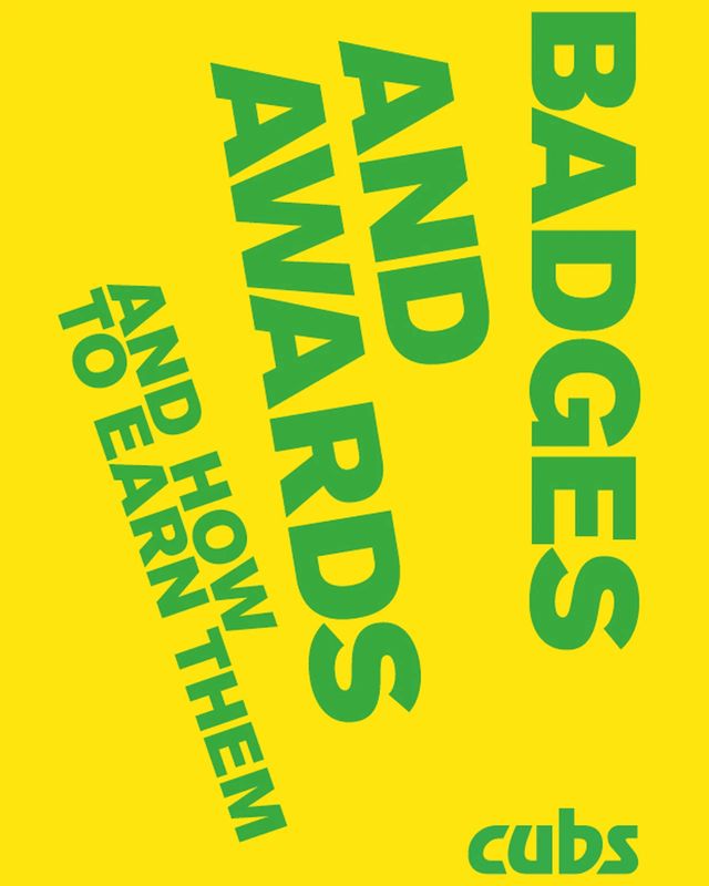 Cub Scouts badges and awards book