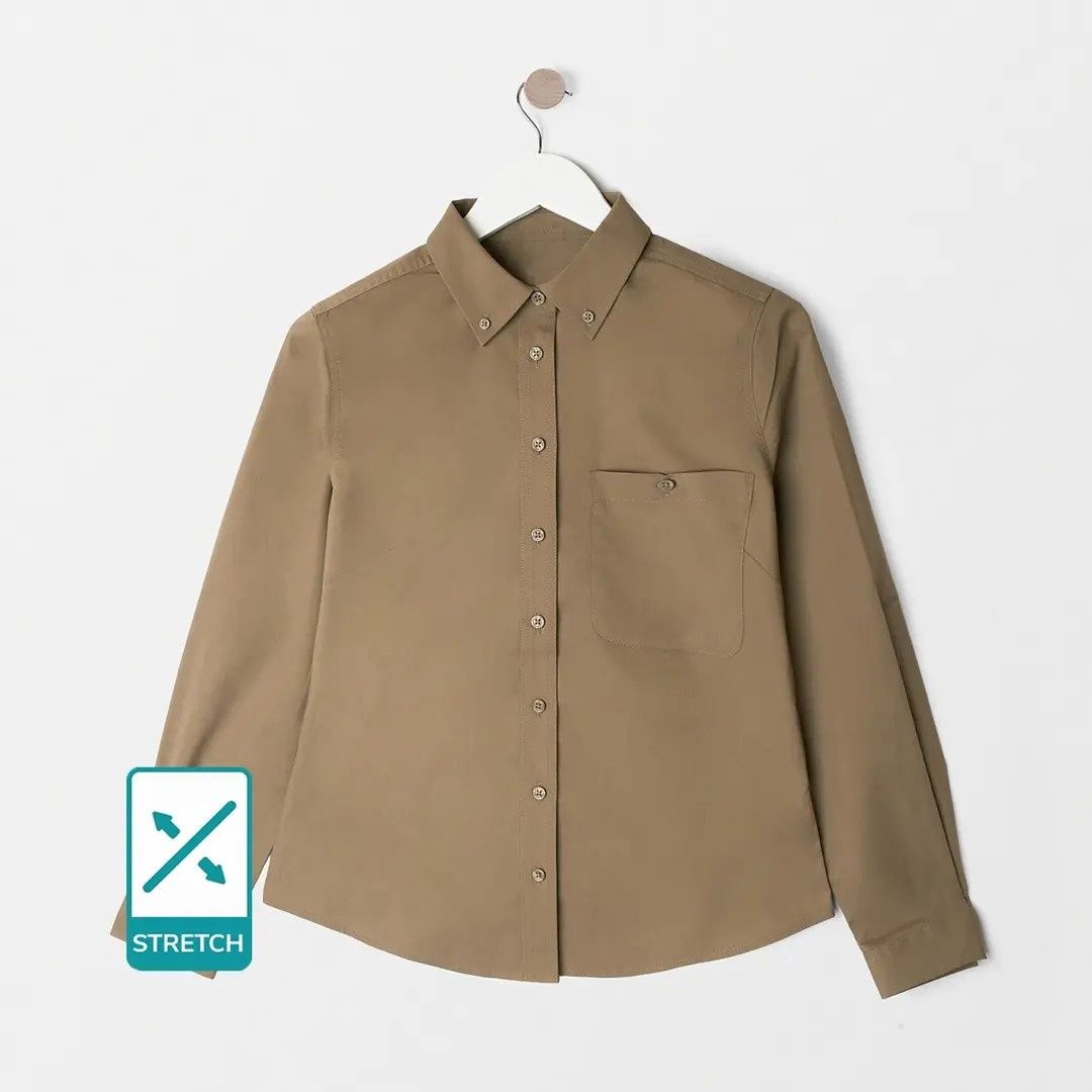 Explorers long sleeve uniform blouse with stretch