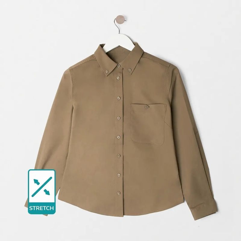 Explorers long sleeve uniform blouse with stretch