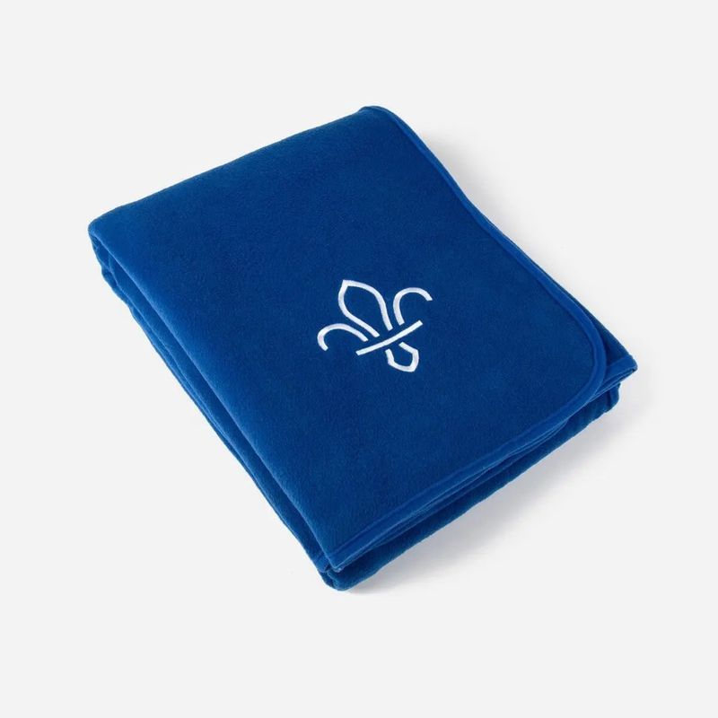 Scouts fleur de lis fleece blanket 170cm x 170cm