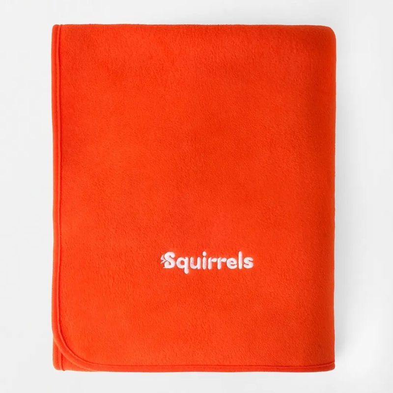 Squirrel Scouts fleece blanket