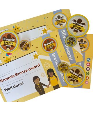Brownies gold, silver &amp; bronze awards