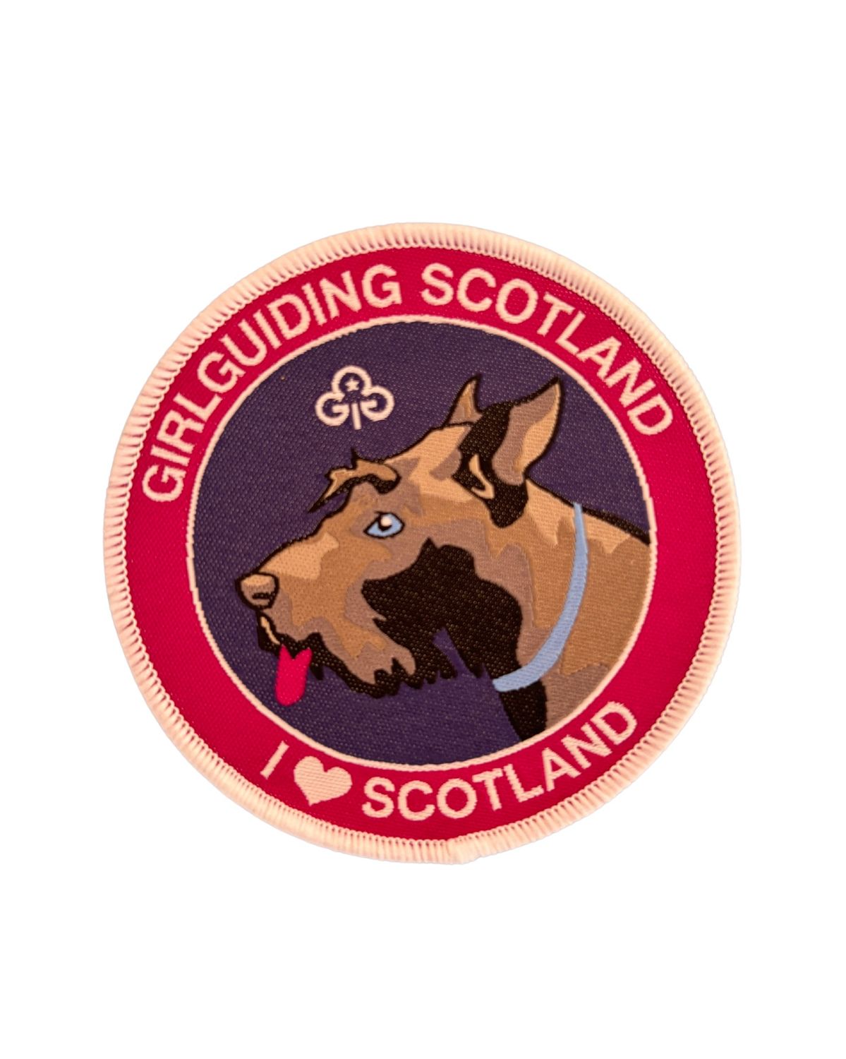 GGS I love scotland woven badge