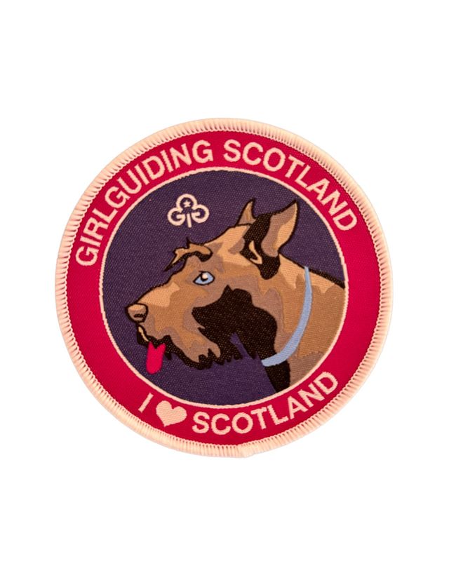 GGS I love scotland woven badge
