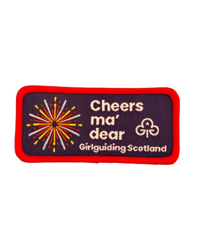 GGS cheers ma dear woven badge