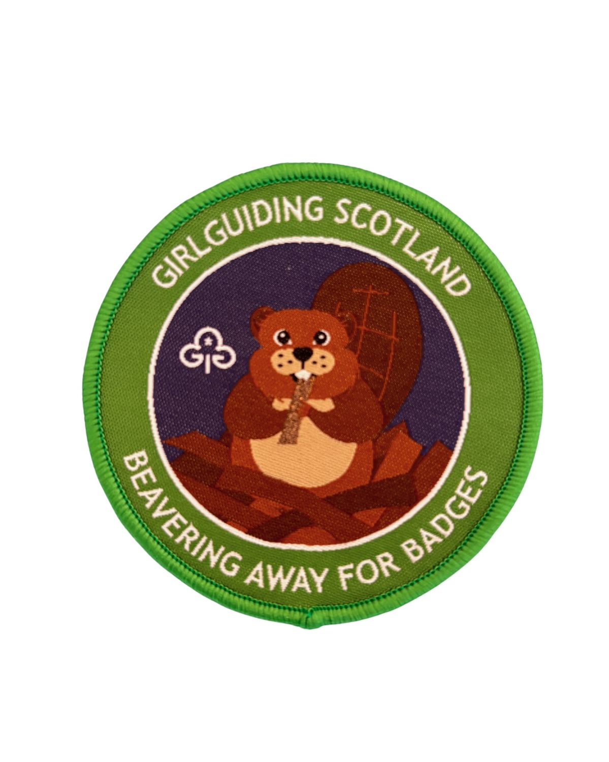 GGS beavering away for badges woven badge