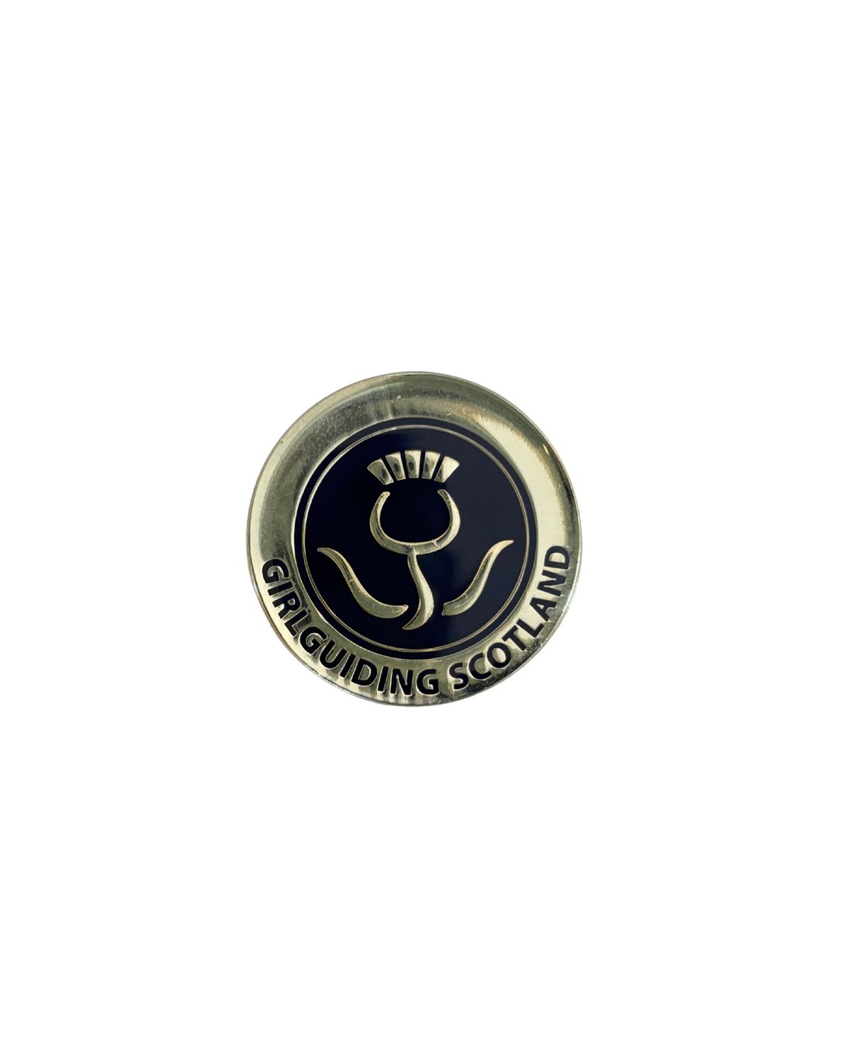 GGS thistle metal badge