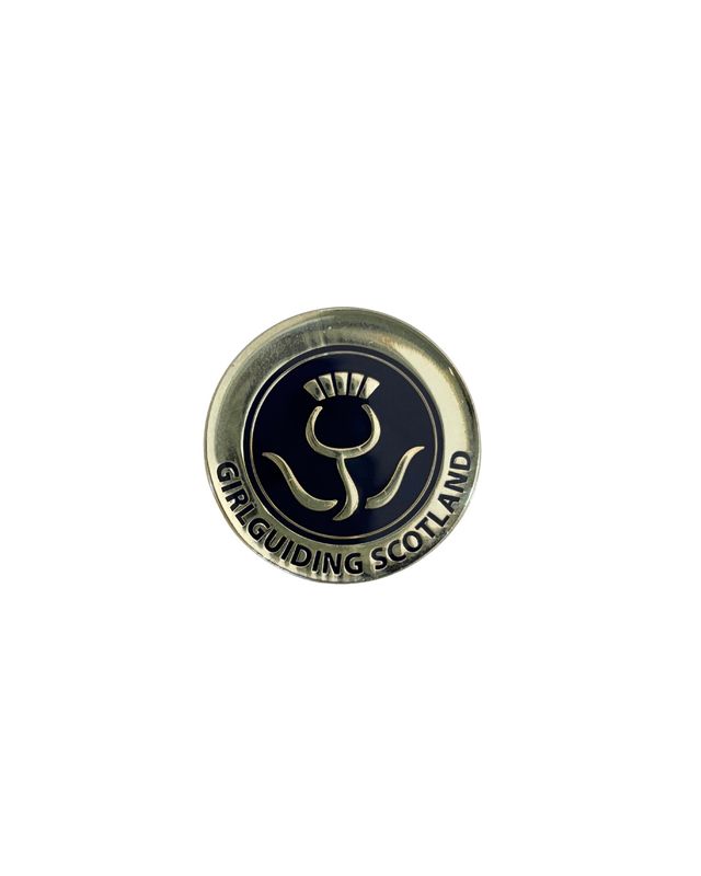 GGS thistle metal badge