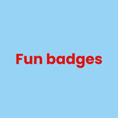 Rainbows fun badges