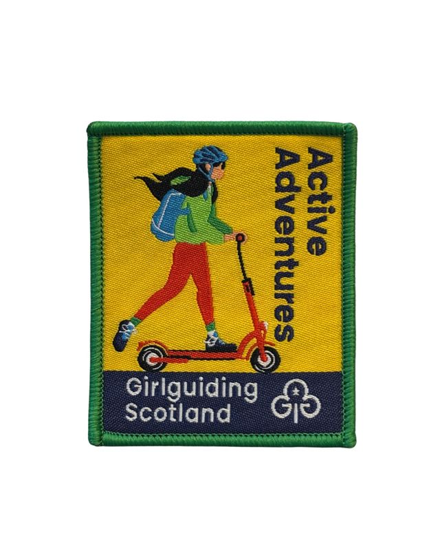 GGS active adventures woven badge