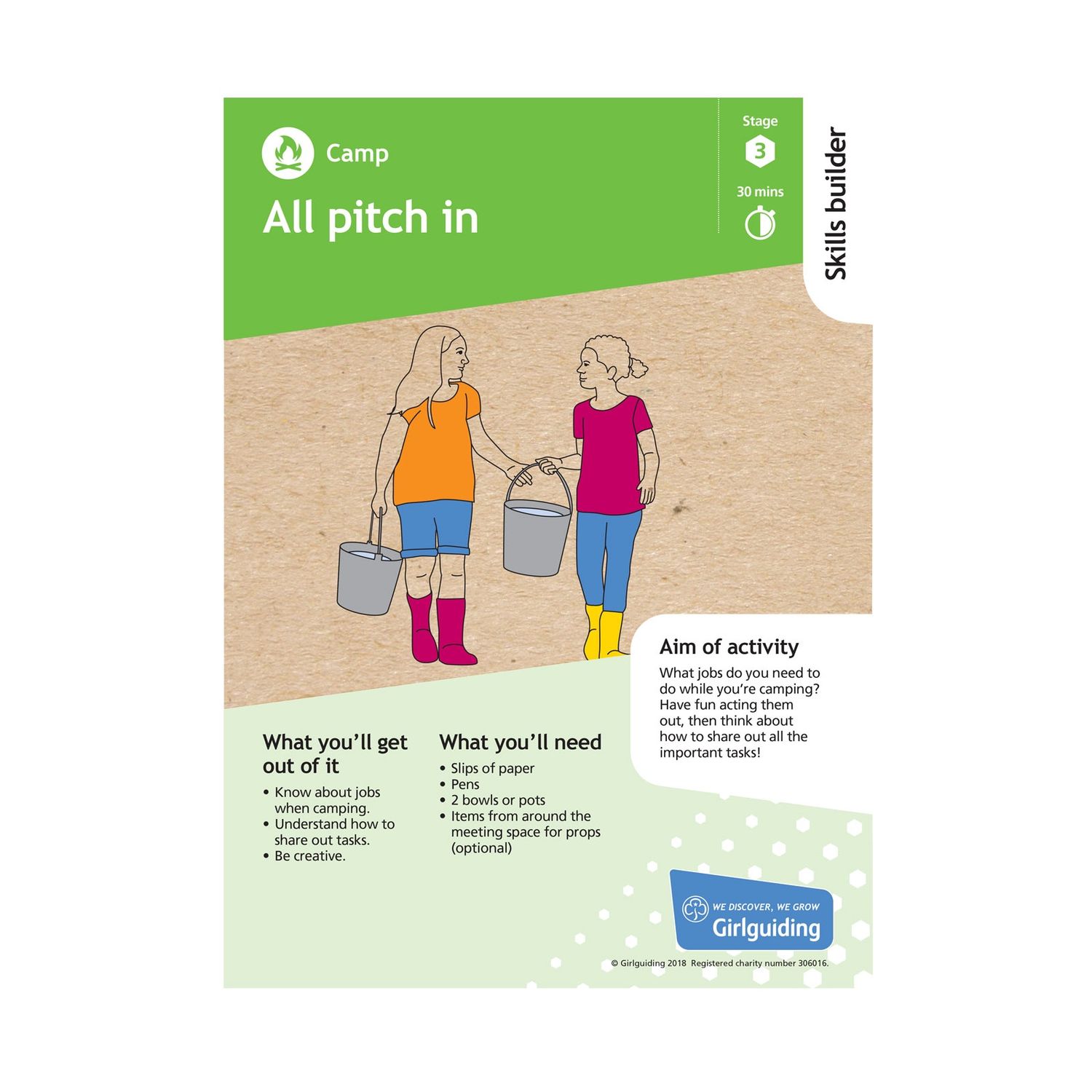 Skill builder pack - have adventures - camp stage 3