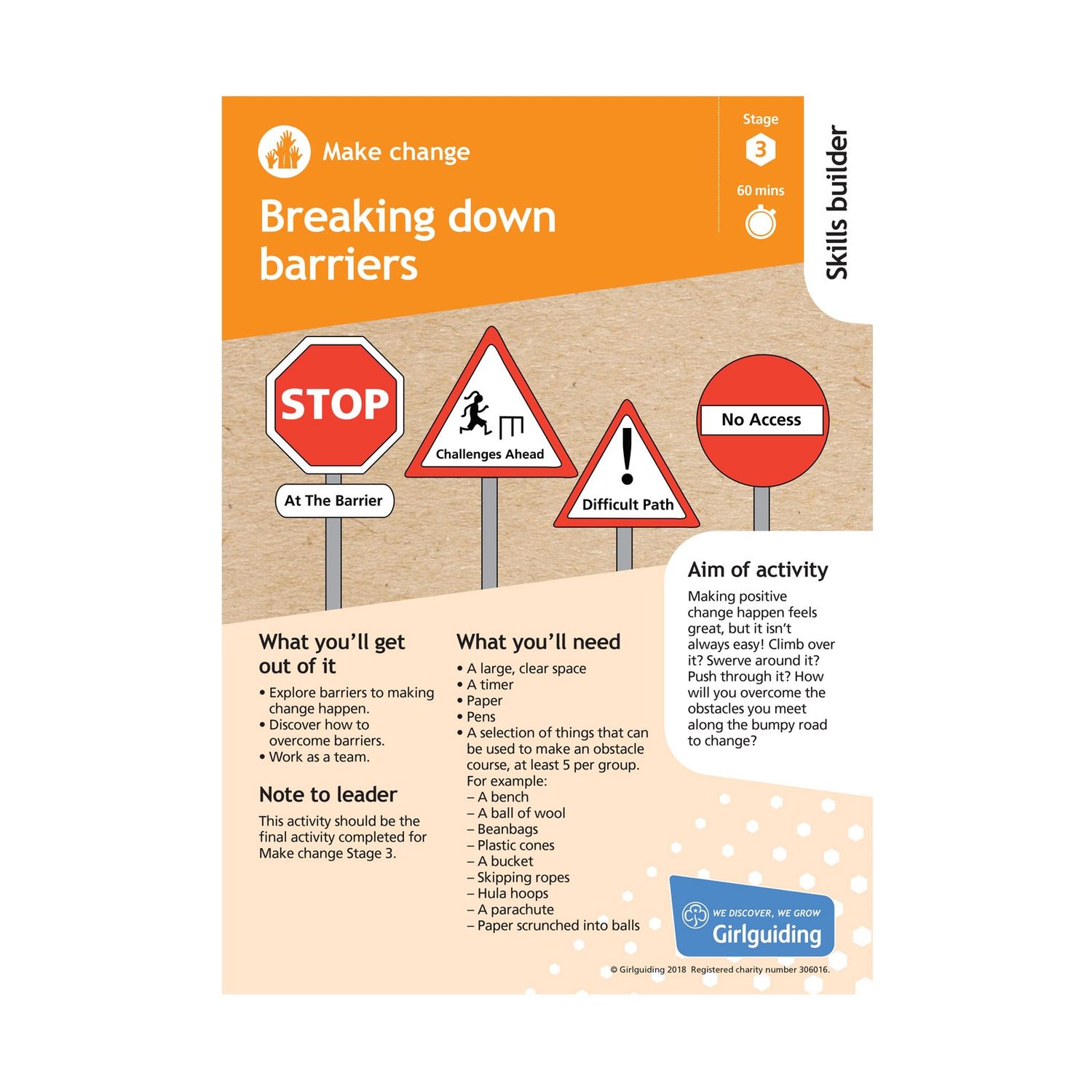 Skill builder pack - take action - make change stage 3