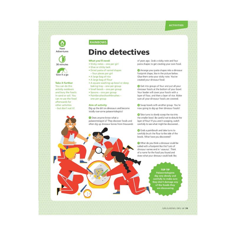 Rainbows UMA - have adventures - dino detectives